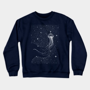 starry jellyfish Crewneck Sweatshirt